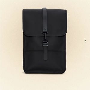 Rains waterproof black backpack